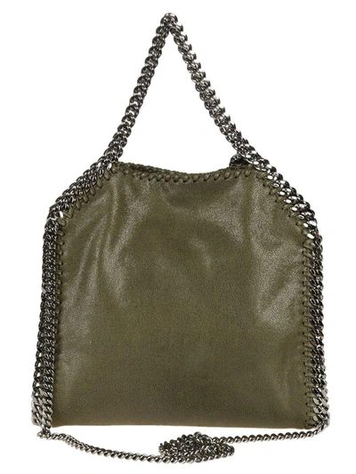 Shop Stella Mccartney Mini Falabella Tote In Military Green