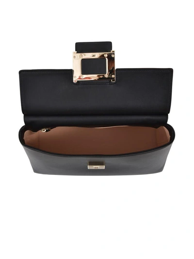 Shop Roger Vivier Viv Cabas Tote In Black