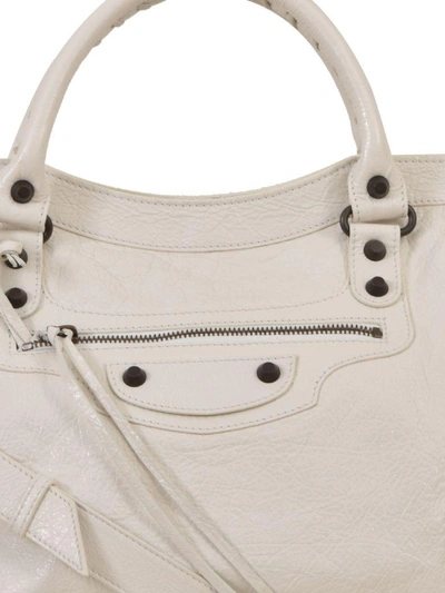balenciaga white city bag