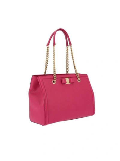 Shop Ferragamo Shoulder Bag Shoulder Bag Women Salvatore  In Fuchsia