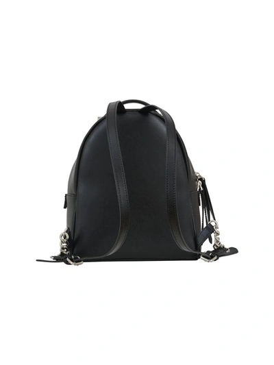 Shop Fendi Mini Bow Backpack In Black