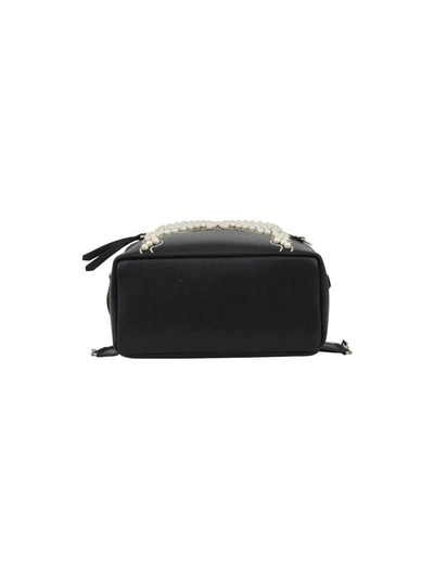 Shop Fendi Mini Bow Backpack In Black
