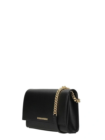 Shop Dsquared2 Chain Strap Shoulder Bag In Black