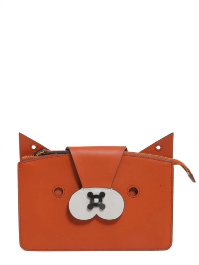 Shop Anya Hindmarch Fox Crossbody Bag In Arancione