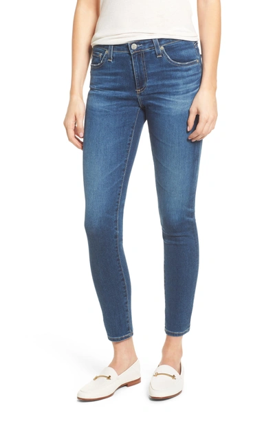 Shop Ag The Legging Ankle Super Skinny Jeans In 8 Years Blue Portrait
