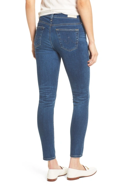 Shop Ag The Legging Ankle Super Skinny Jeans In 8 Years Blue Portrait