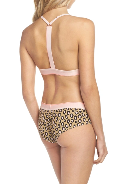 Shop Stance Feline Floral Cheeky Hipster Briefs In Pink Multi
