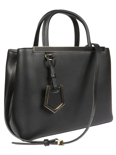 Shop Fendi Petite 2jours Tote In Carbone