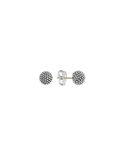 Shop Lagos Silver Columbus Circle Stud Earrings