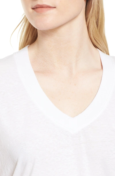 Shop James Perse V-neck Tee In White