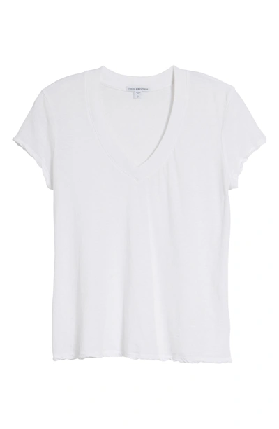 Shop James Perse V-neck Tee In White