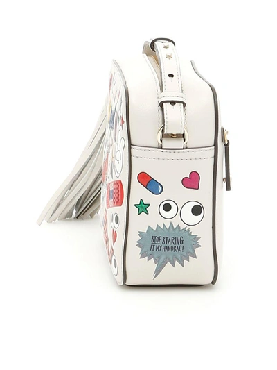 Shop Anya Hindmarch All Over Sticker Crossbody Bag In Chalk Circusbianco