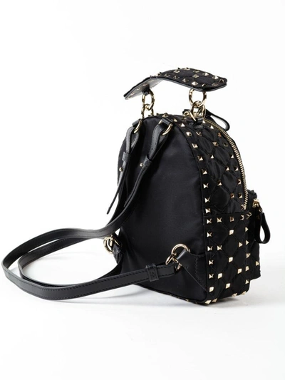 Shop Valentino Mini Studded Backpack In Black