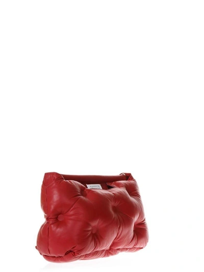 Shop Maison Margiela Glam Slam Red Quilted Bag In Leather