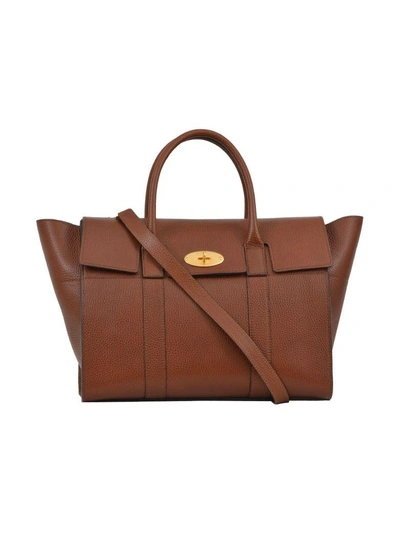 Shop Mulberry Brown Bayswater Bag In Leather