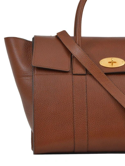 Shop Mulberry Brown Bayswater Bag In Leather