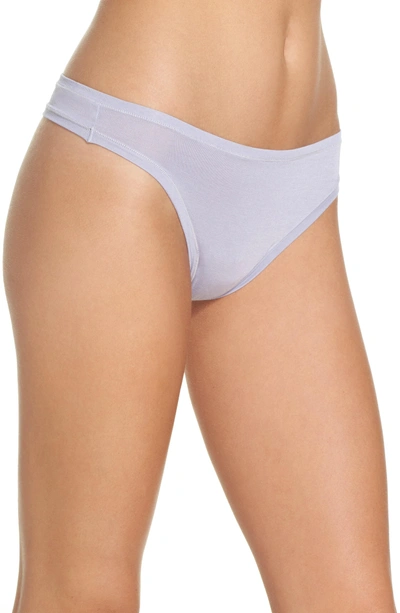 Shop Natori Bliss Essence Thong In Ice Blue