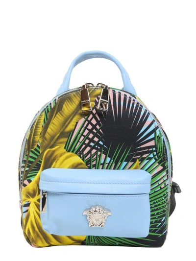 Shop Versace Desert Palm Palazzo Backpack In Multicolor