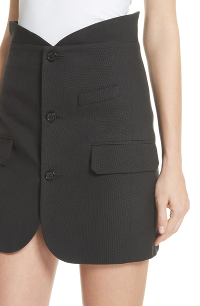 Shop Helmut Lang Blazer Skirt In Black