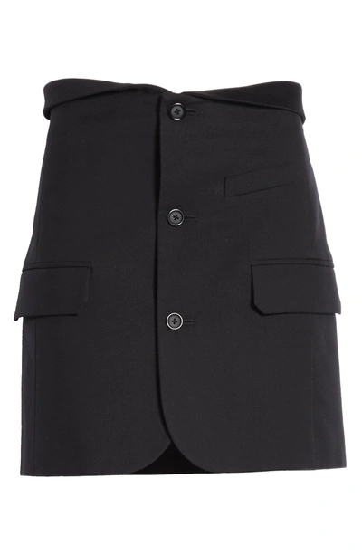 Shop Helmut Lang Blazer Skirt In Black
