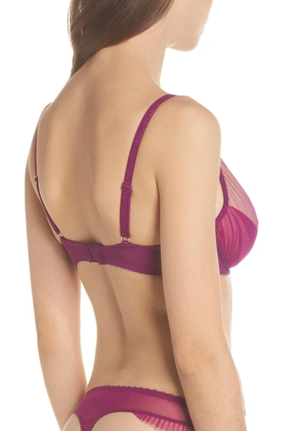 Shop Passionata By Chantelle Charmeuse Underwire Bra In Ultra Violet