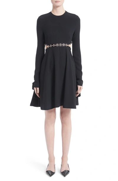 Shop Proenza Schouler Hook-and-eye Dress In Black