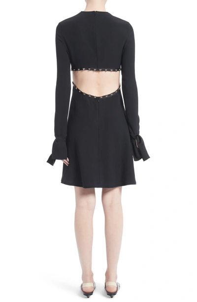 Shop Proenza Schouler Hook-and-eye Dress In Black