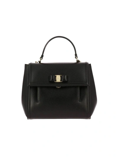 Shop Ferragamo Handbag Shoulder Bag Women Salvatore  In Black