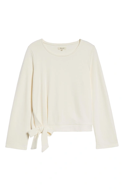 Shop Madewell Side Tie Top In Bright Ivory