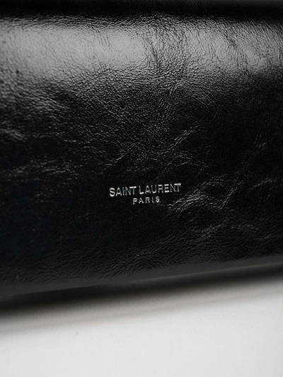 Shop Saint Laurent Fetiche Long Clutch In Black