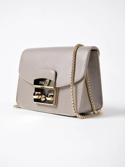 Shop Furla Metropolis Mini Crossbody In Sbb Sabbia B
