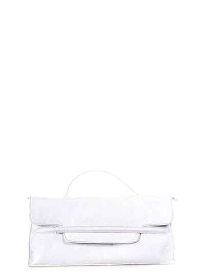 Shop Zanellato Leather Hand Bag In White