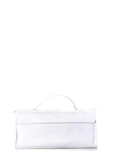 Shop Zanellato Leather Hand Bag In White