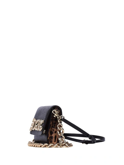 Shop Dolce & Gabbana Dg Girls Bag In Black Dauphine Calfskin In Naturale Nero