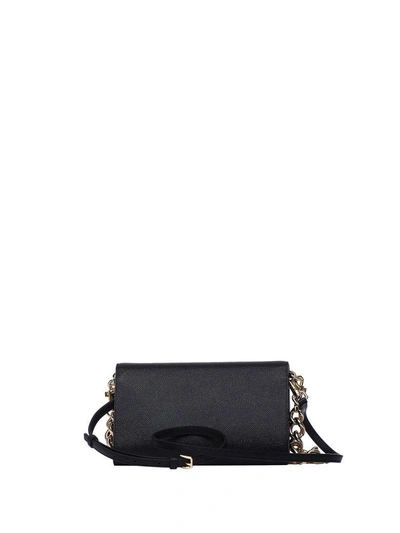 Shop Dolce & Gabbana Dg Girls Bag In Black Dauphine Calfskin In Naturale Nero