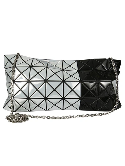 Shop Bao Bao Issey Miyake Two-tone Prism Shoulder Bag In White+black