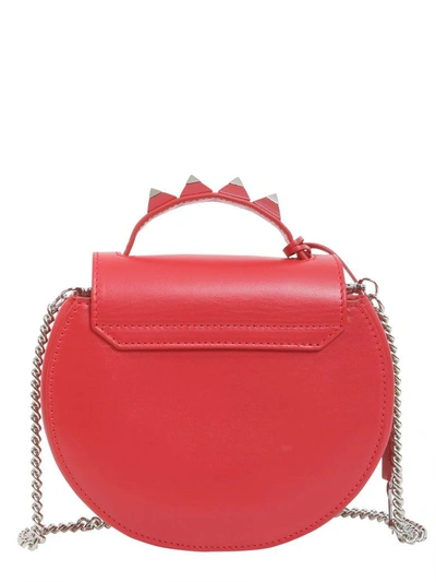 Shop Salar Claire Pocket Crossbody Bag In Rosso