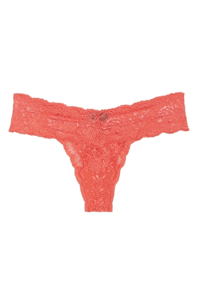 Shop Cosabella 'never Say Never Cutie' Thong In Moroccan Rose