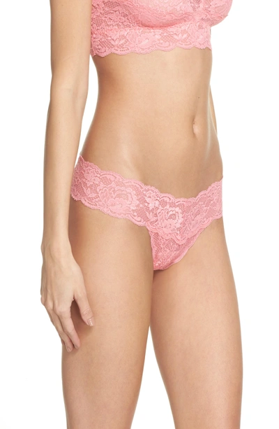 Shop Cosabella 'never Say Never Cutie' Thong In Pink Passion