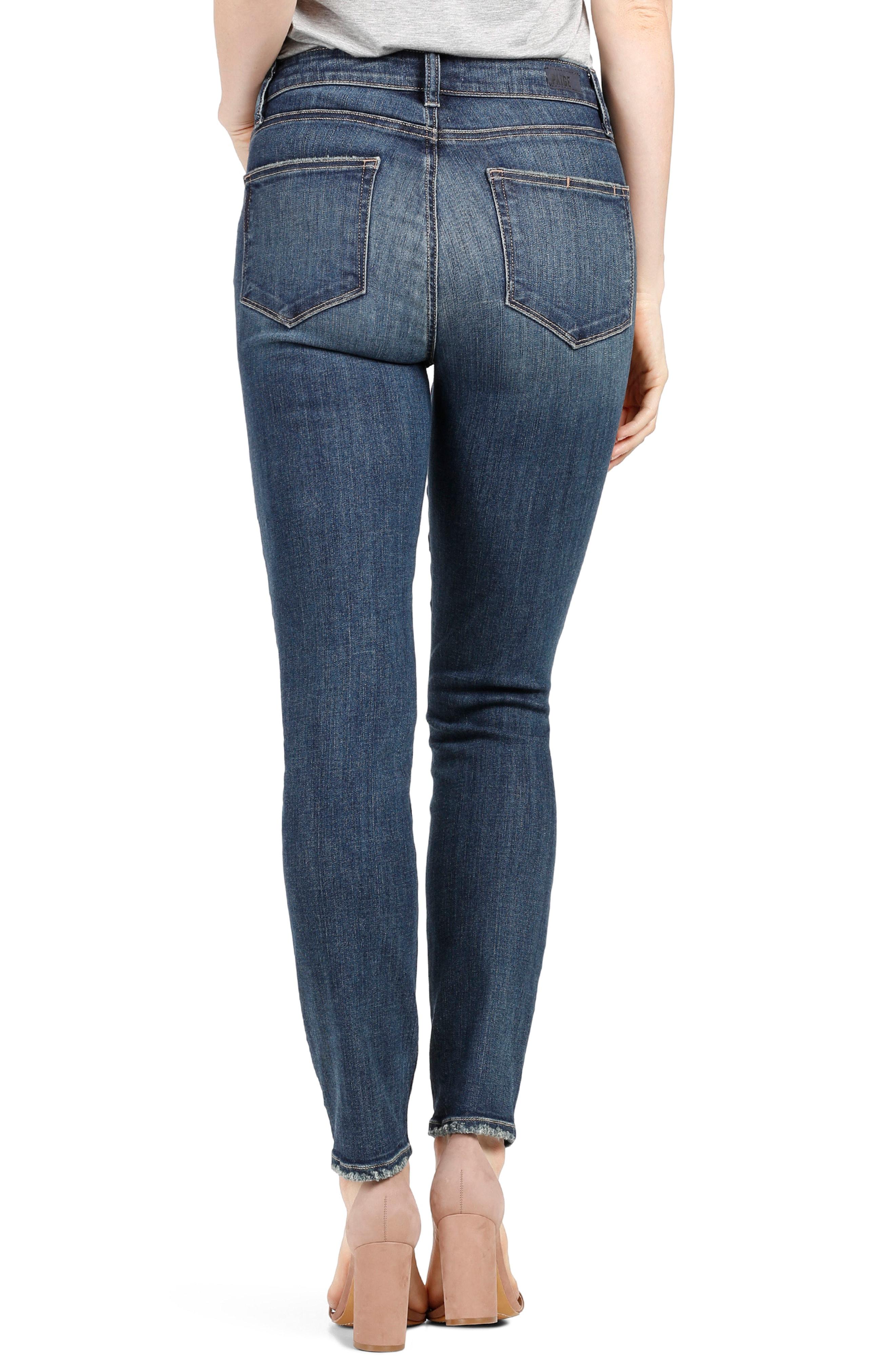 Paige Transcend Vintage - Hoxton High Waist Ankle Skinny Jeans In ...