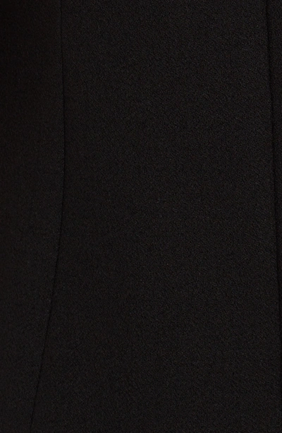 Shop Dolce & Gabbana Sequin Logo Crepe A-line Dress In Black