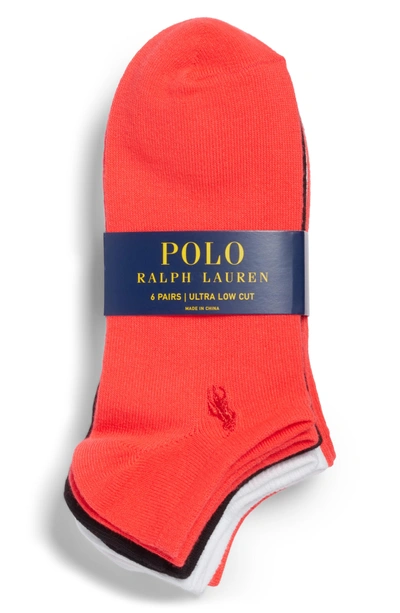 Shop Ralph Lauren 6-pack Ankle Socks In Dpcor