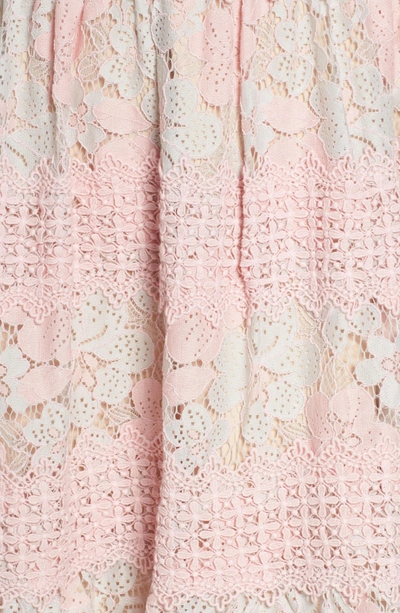 Foxiedox Tabitha Lace Minidress In Aquarose