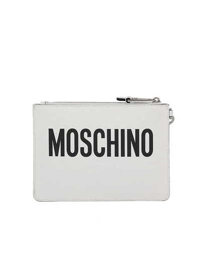 Shop Moschino Clutch Shoulder Bag Women  Couture In White