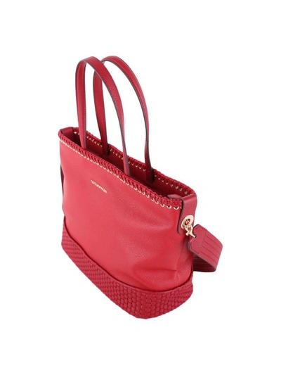Shop Trussardi Mimosa Tote Bag In Red
