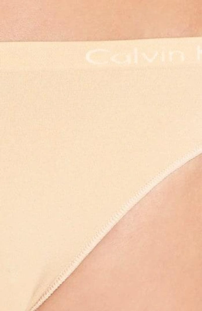 Shop Calvin Klein 'pure' Seamless Bikini In Bare