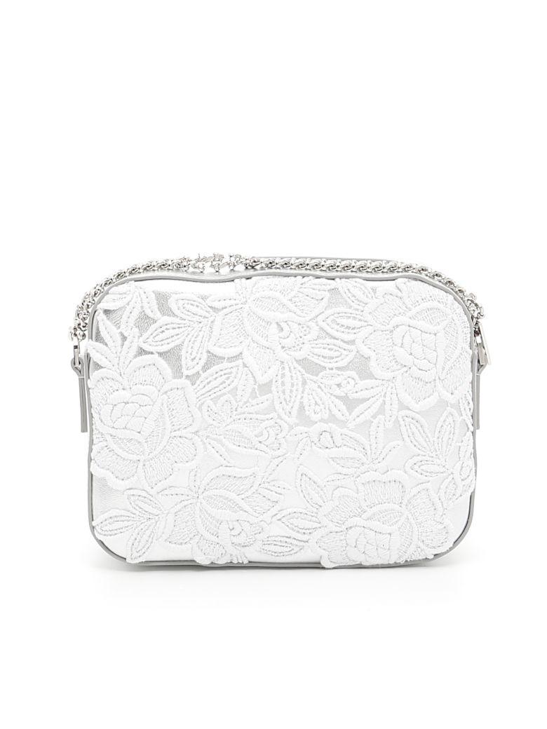 Roger Vivier Lace And Crystal Bag In Bianco+argento | ModeSens