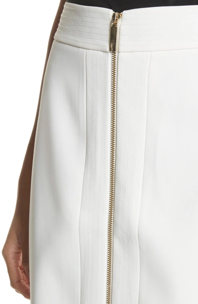 Shop Ted Baker Zip Pencil Skirt In Natural