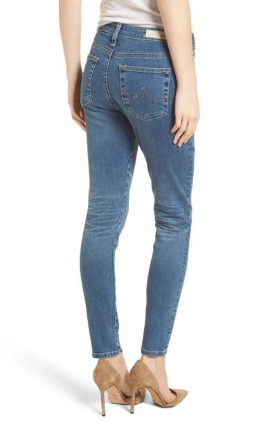 Shop Ag The Farrah High Waist Ankle Skinny Jeans In 10 Years Sea Mist