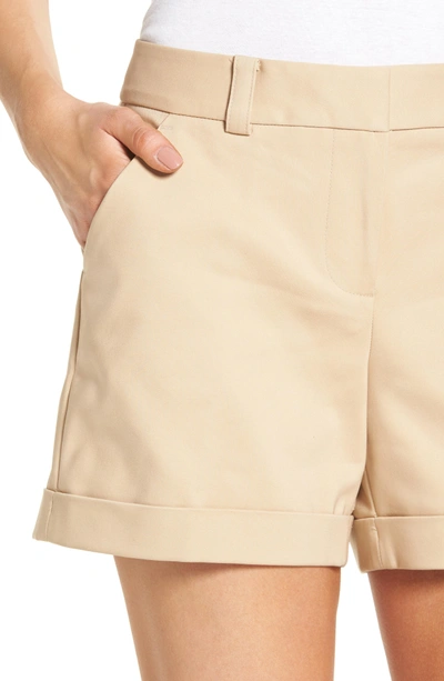 Shop Vince Camuto Cuffed Shorts In Tiramisu